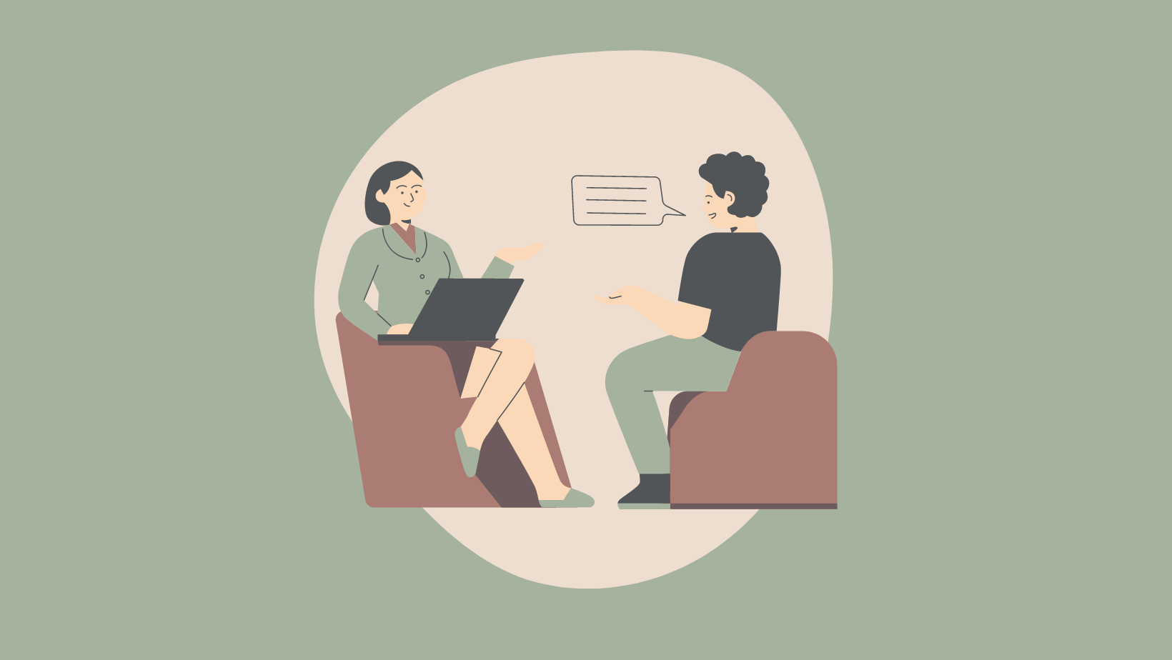 A person participating in adult psychotherapy